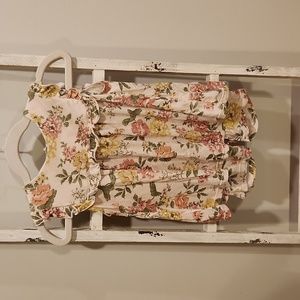 Tullabee 2 Piece Light Pink Floral Tank and Short Set 2T